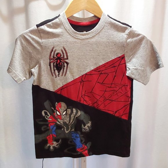 Marvel Spiderman Maximum Venon Graphic Tee Short Sleeve Boy's Size 8 - Picture 1 of 4